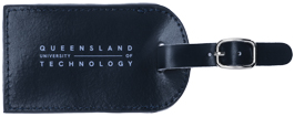 QUT Luggage Tag - Minimilist Navy